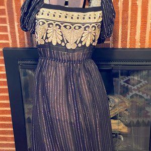 Black and Gold Dress